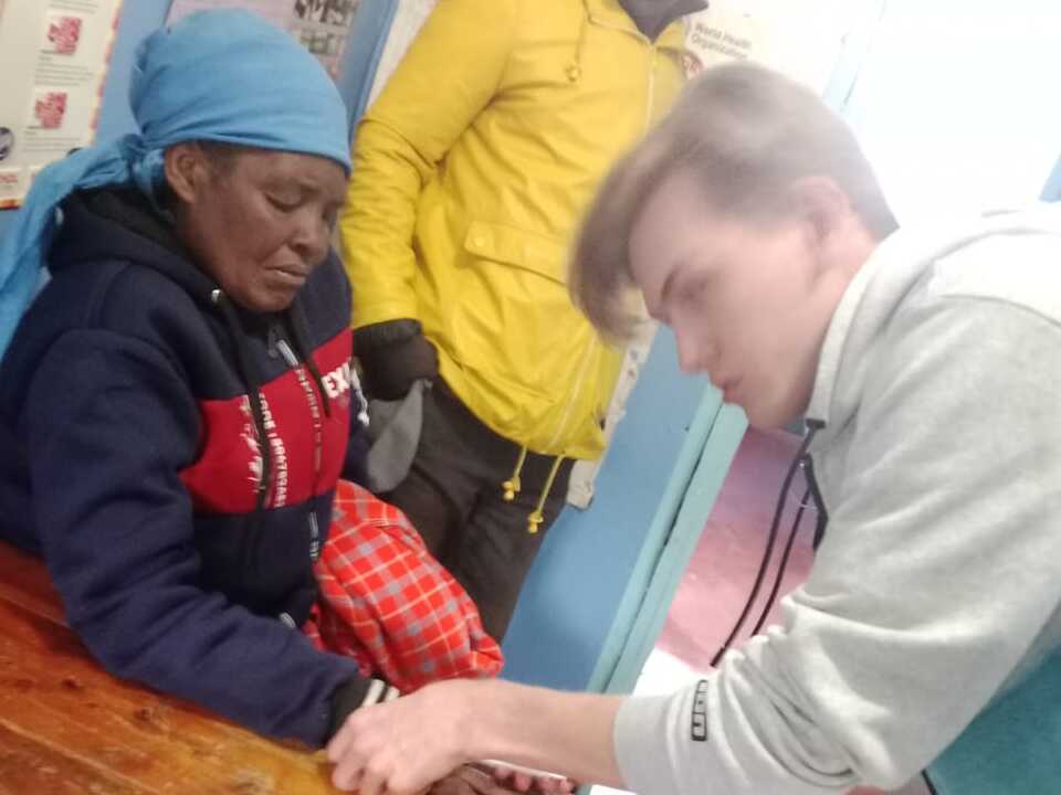 African children smiling